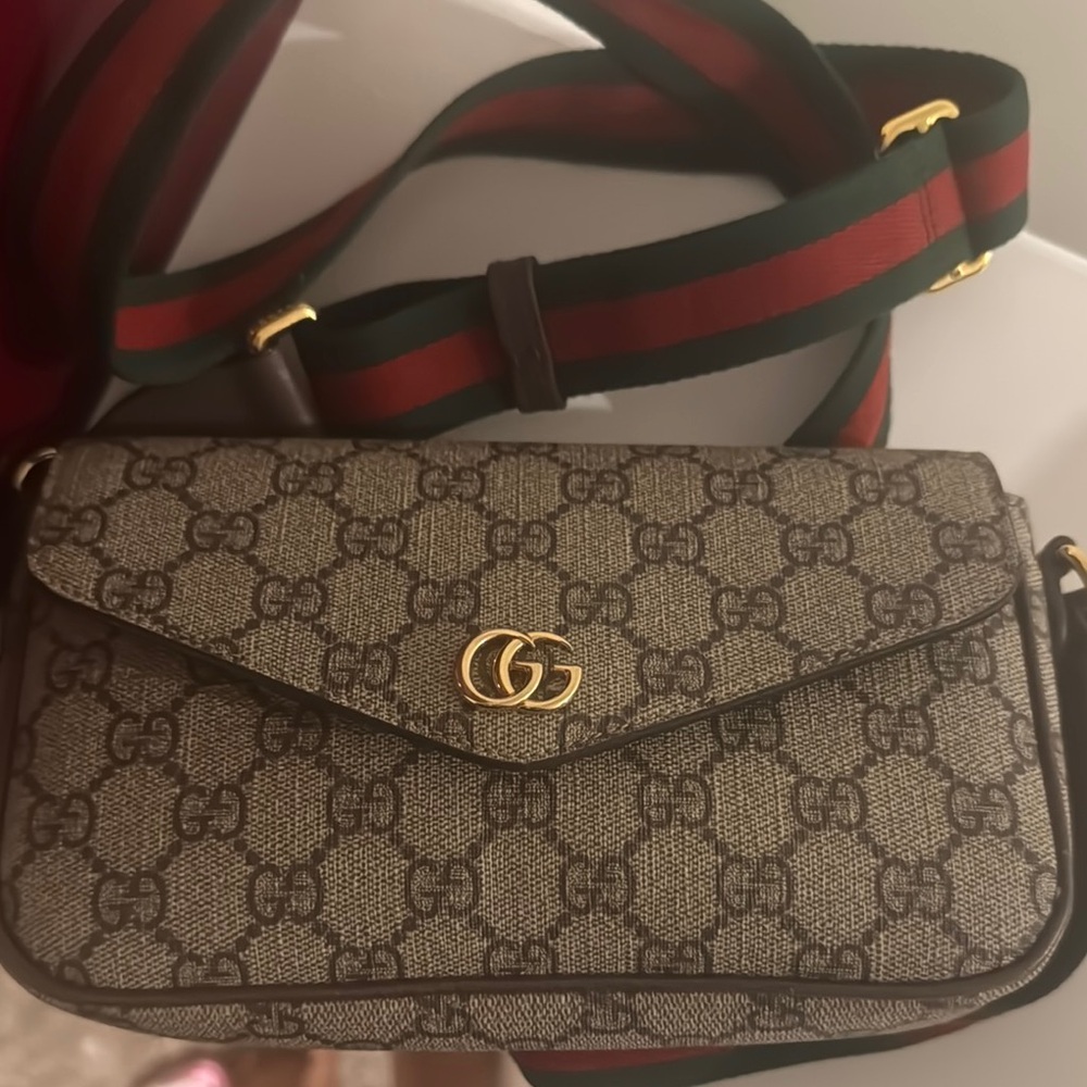 Gucci Brown Crossbody Bag with GG Monogram